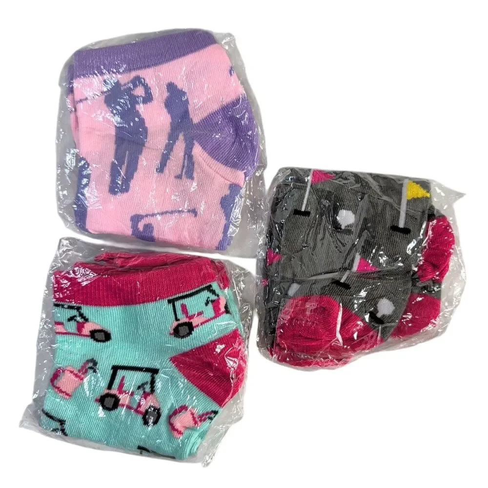 NEW Golf Bundle Queen Of The Green Golf Club Cover, 3 Pairs Socks, Ball Markers